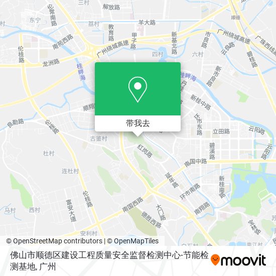 佛山市顺德区建设工程质量安全监督检测中心-节能检测基地地图