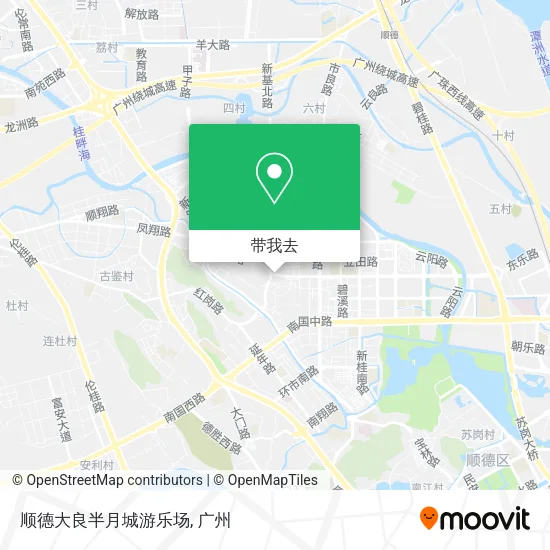 顺德大良半月城游乐场地图