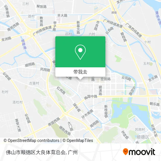 佛山市顺德区大良体育总会地图