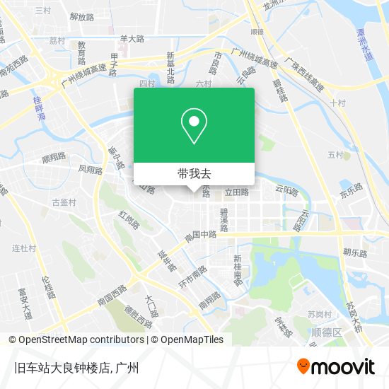 旧车站大良钟楼店地图