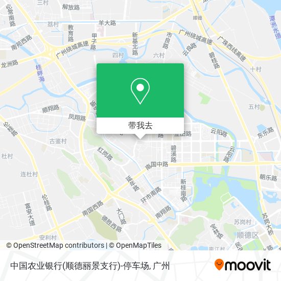 中国农业银行(顺德丽景支行)-停车场地图