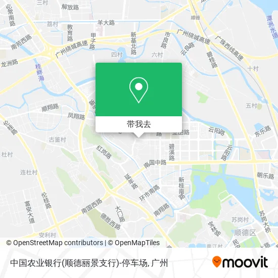 中国农业银行(顺德丽景支行)-停车场地图