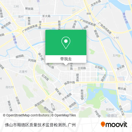 佛山市顺德区质量技术监督检测所地图