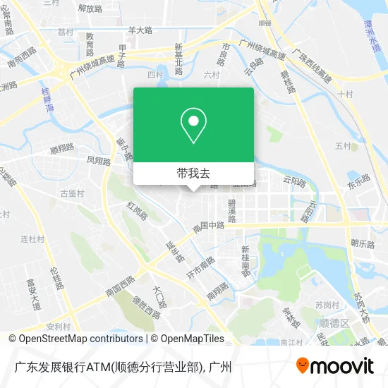 广东发展银行ATM(顺德分行营业部)地图