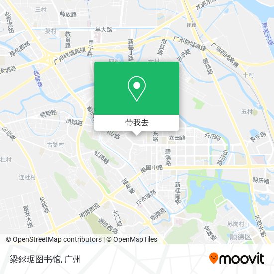 梁銶琚图书馆地图