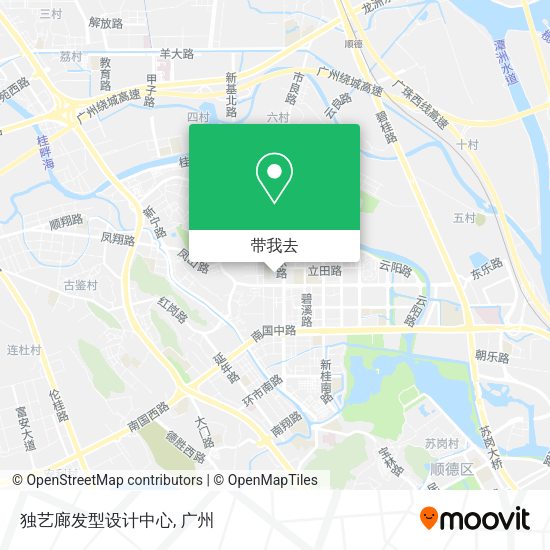 独艺廊发型设计中心地图