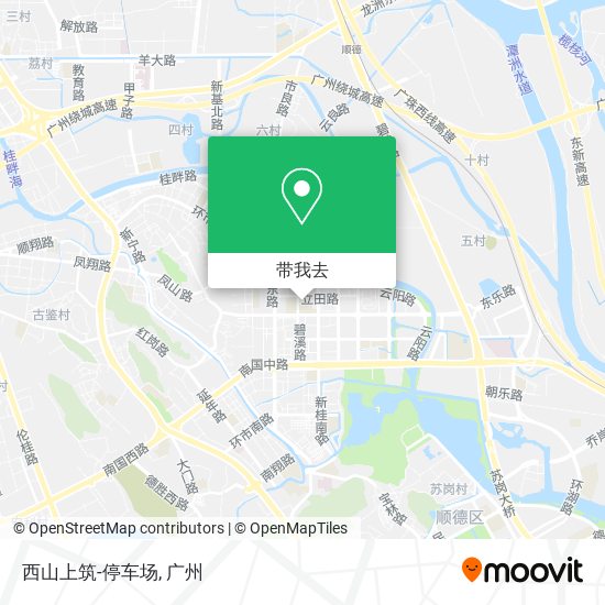 西山上筑-停车场地图