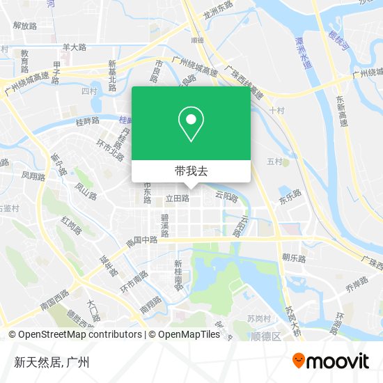 新天然居地图