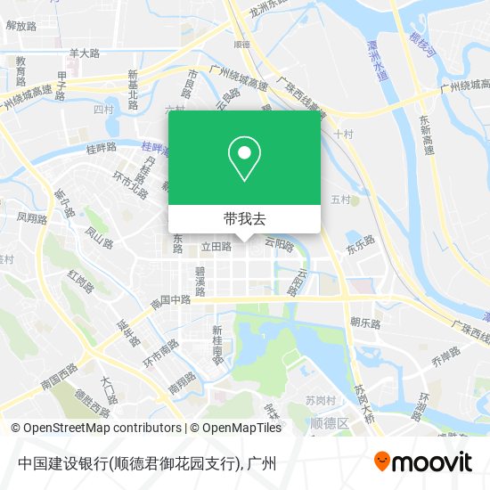 中国建设银行(顺德君御花园支行)地图