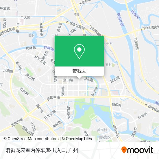 君御花园室内停车库-出入口地图