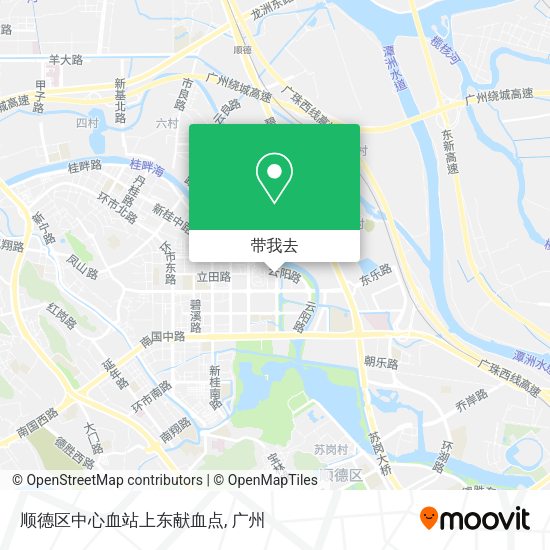 顺德区中心血站上东献血点地图
