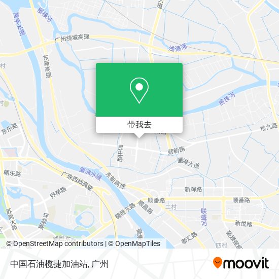 中国石油榄捷加油站地图