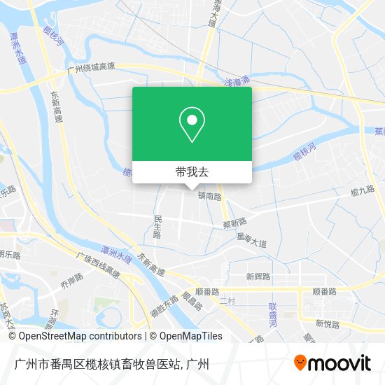 广州市番禺区榄核镇畜牧兽医站地图