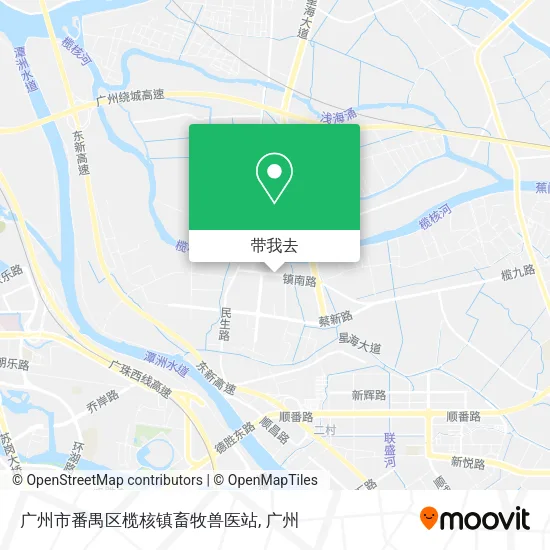 广州市番禺区榄核镇畜牧兽医站地图