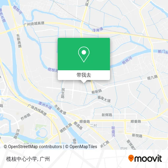 榄核中心小学地图