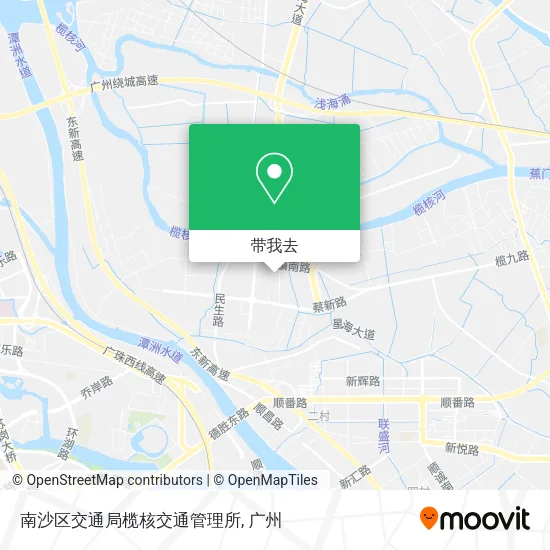 南沙区交通局榄核交通管理所地图