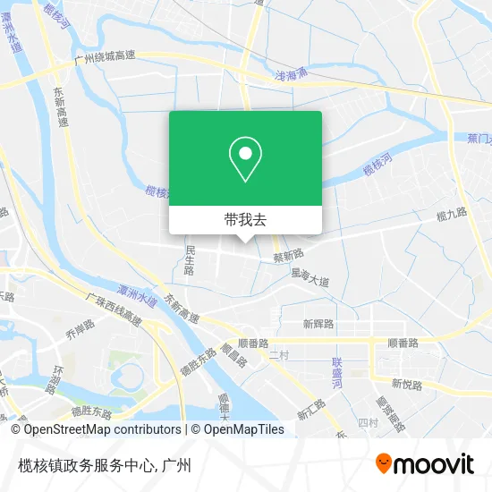 榄核镇政务服务中心地图