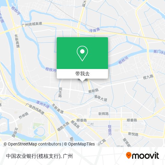 中国农业银行(榄核支行)地图