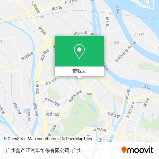 广州鑫产旺汽车维修有限公司地图