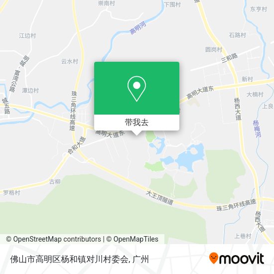 佛山市高明区杨和镇对川村委会地图