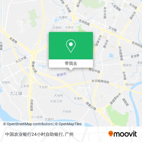 中国农业银行24小时自助银行地图