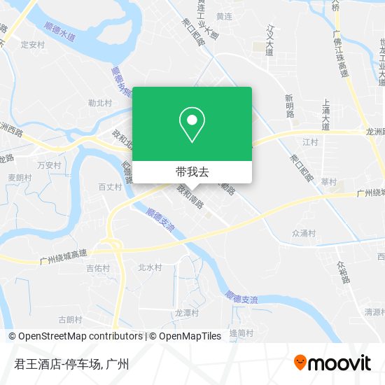 君王酒店-停车场地图