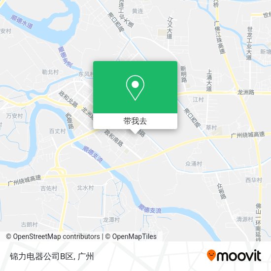 锦力电器公司B区地图