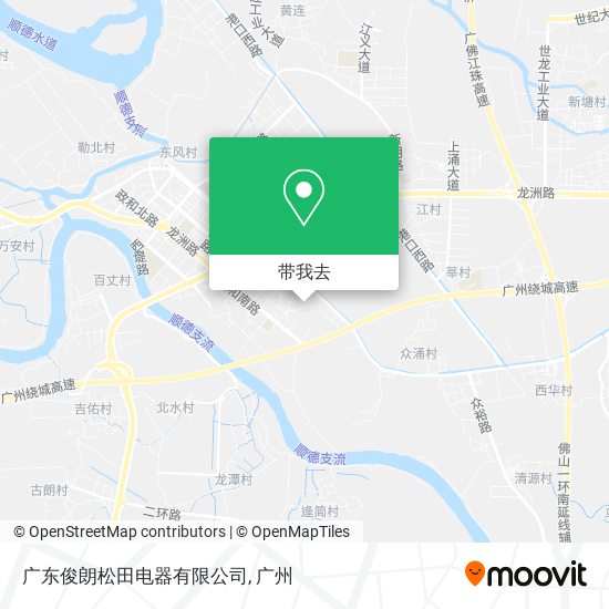 广东俊朗松田电器有限公司地图