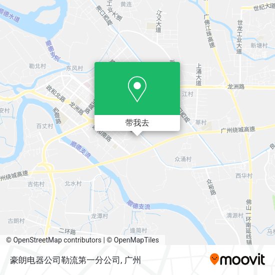 豪朗电器公司勒流第一分公司地图
