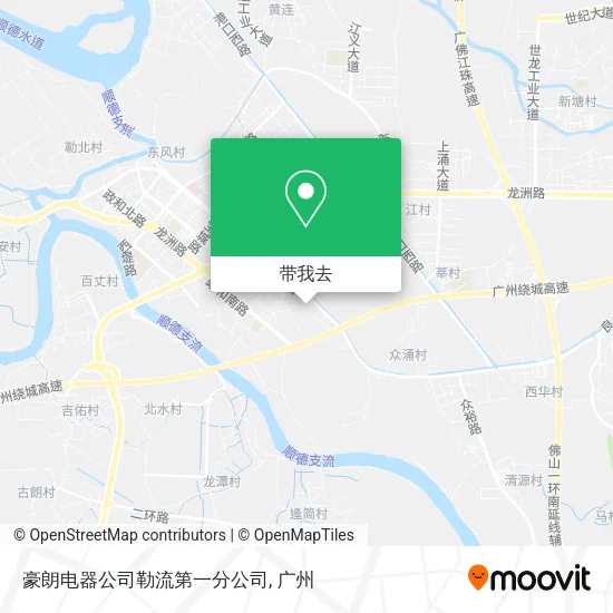 豪朗电器公司勒流第一分公司地图