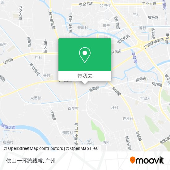 佛山一环跨线桥地图