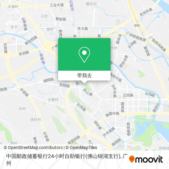 中国邮政储蓄银行24小时自助银行(佛山锦湖支行)地图