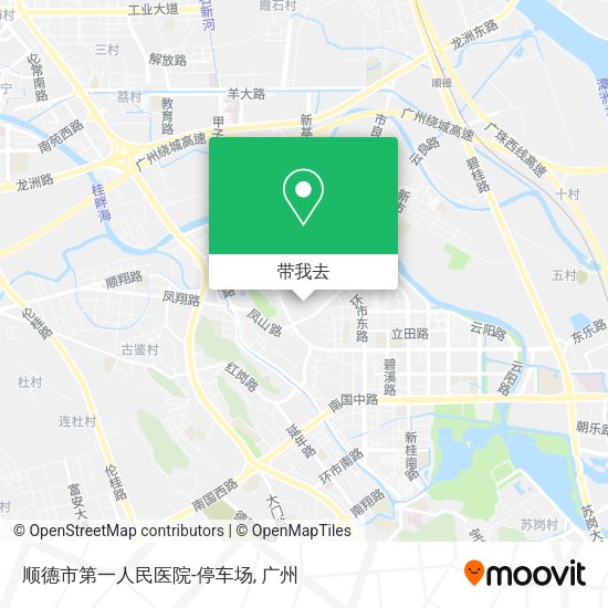 顺德市第一人民医院-停车场地图
