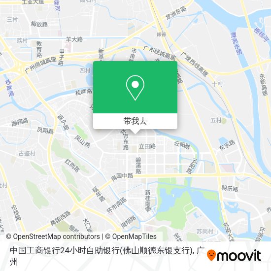 中国工商银行24小时自助银行(佛山顺德东银支行)地图