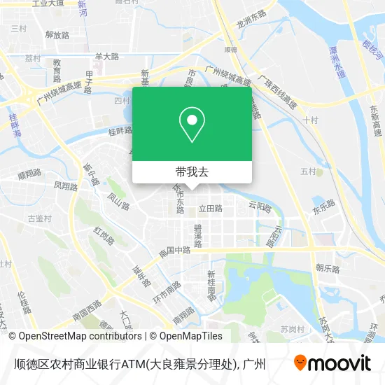 顺德区农村商业银行ATM(大良雍景分理处)地图