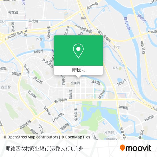 顺德区农村商业银行(云路支行)地图