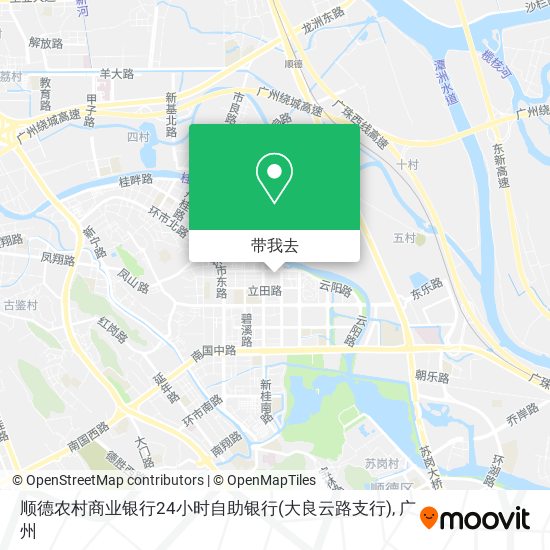 顺德农村商业银行24小时自助银行(大良云路支行)地图
