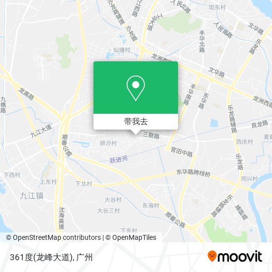 361度(龙峰大道)地图