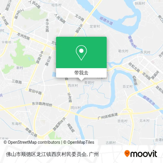 佛山市顺德区龙江镇西庆村民委员会地图