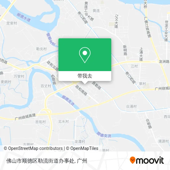 佛山市顺德区勒流街道办事处地图