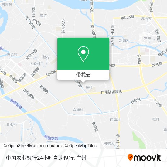 中国农业银行24小时自助银行地图
