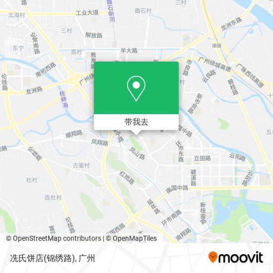 冼氏饼店(锦绣路)地图