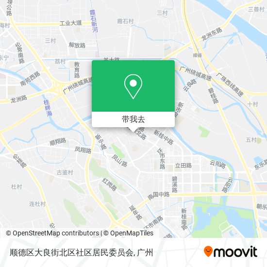 顺德区大良街北区社区居民委员会地图