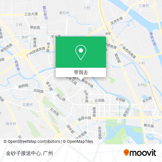 金砂子接送中心地图