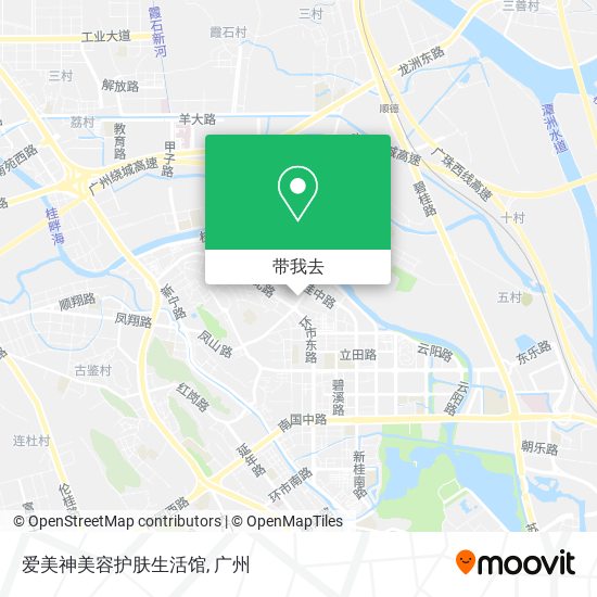 爱美神美容护肤生活馆地图
