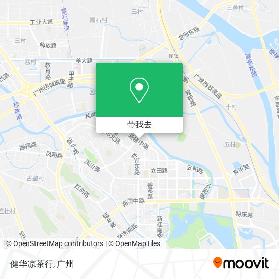 健华凉茶行地图