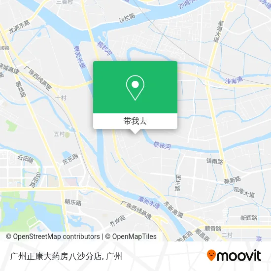 广州正康大药房八沙分店地图