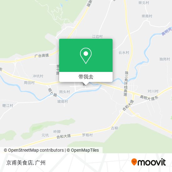京甫美食店地图