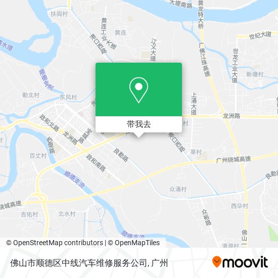 佛山市顺德区中线汽车维修服务公司地图