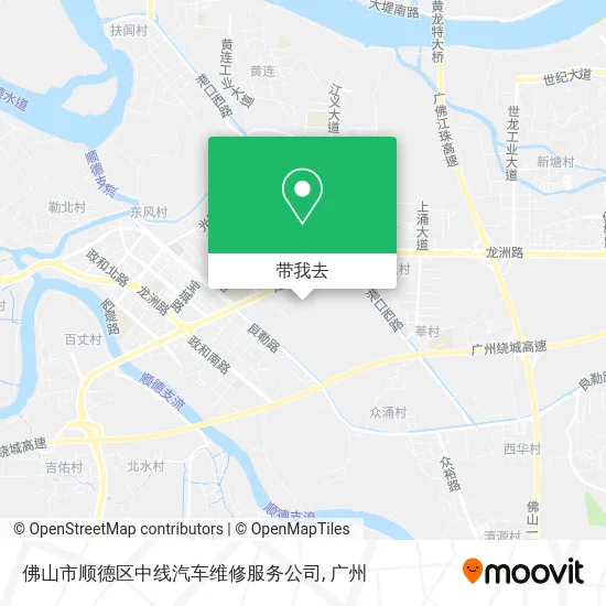 佛山市顺德区中线汽车维修服务公司地图